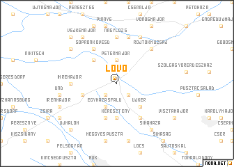 map of Lövő