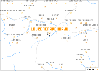 map of Lovrenc na Pohorju