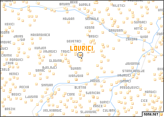 map of Lovrići
