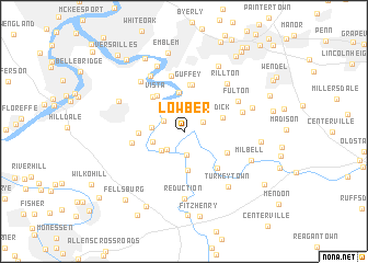 map of Lowber