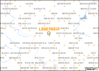 map of Löwenhain