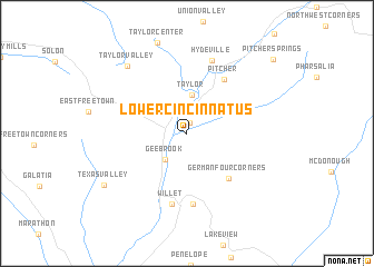 map of Lower Cincinnatus