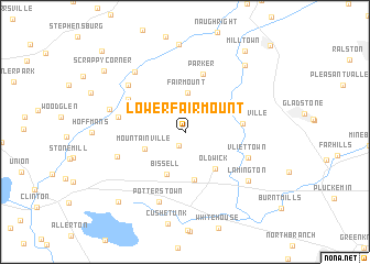 map of Lower Fairmount