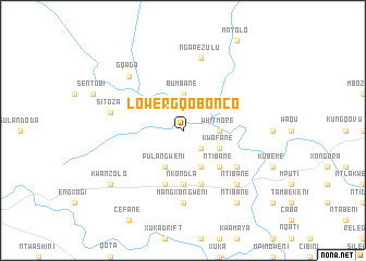 map of Lower Gqobonco