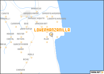 map of Lower Manzanilla