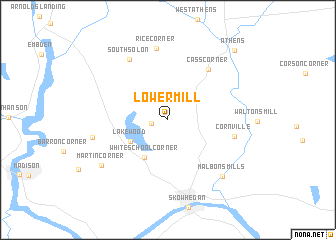 map of Lower Mill