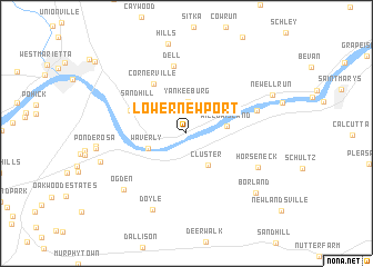 map of Lower Newport