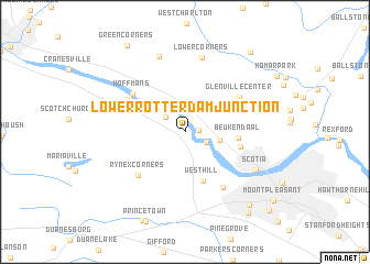 map of Lower Rotterdam Junction