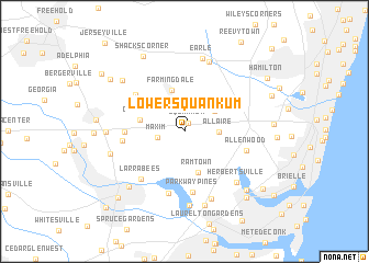 map of Lower Squankum