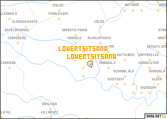 map of Lower Tsitsana