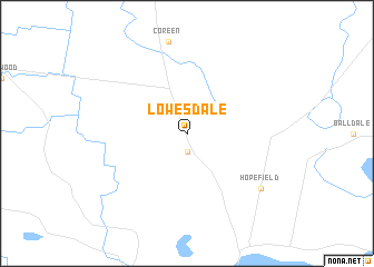 map of Lowesdale