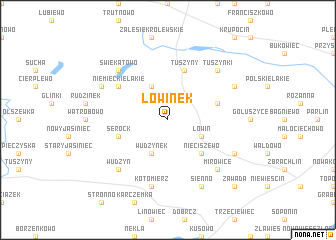 map of Łowinek