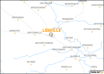 map of Lowville