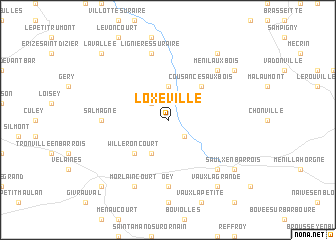 map of Loxéville