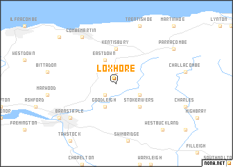 map of Loxhore