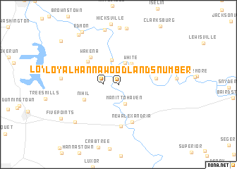 map of Loyalhanna Woodlands Number 1