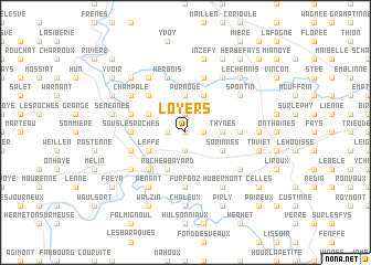 map of Loyers