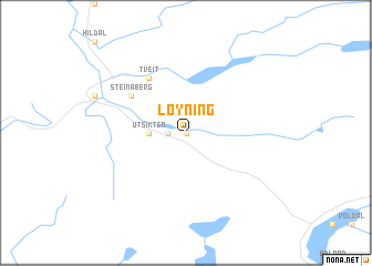 map of Løyning