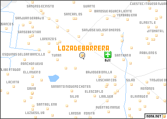 map of Loza de Barrera