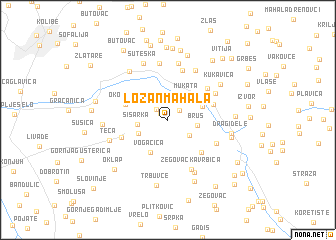 map of Lozan Mahala