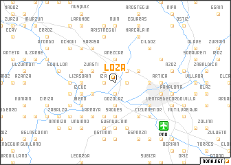 map of Loza