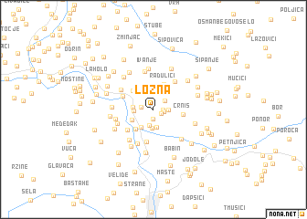 map of Lozna