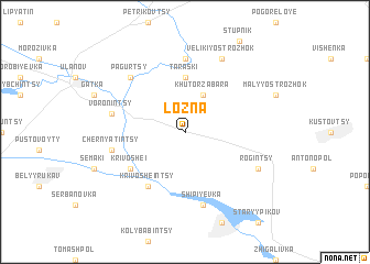 map of Lozna