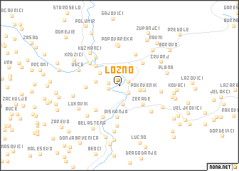 map of Lozno