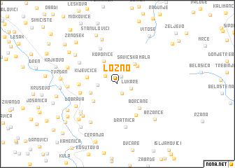 map of Lozno