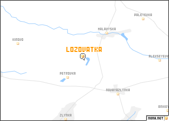 map of Lozovatka