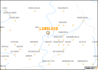 map of Lubaleko