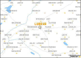 map of Lubawa