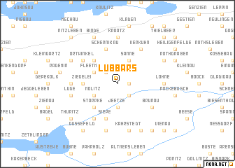 map of Lübbars