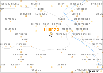 map of Lubcza