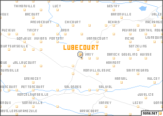 map of Lubécourt