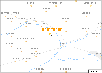 map of Lubiechowo