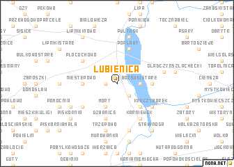 map of Łubienica