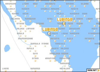 map of Lubinda