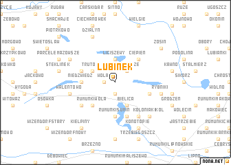 map of Lubinek