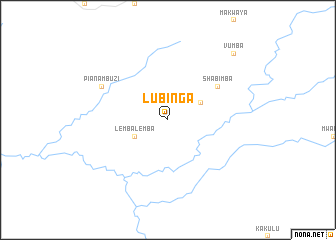 map of Lubinga