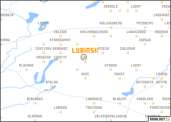 map of Lubińsk