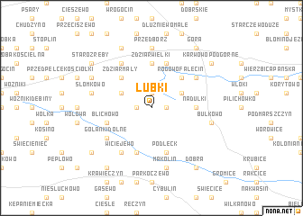 map of Łubki