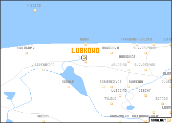 map of Lubkowo