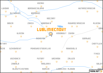map of Lubliniec Nowy