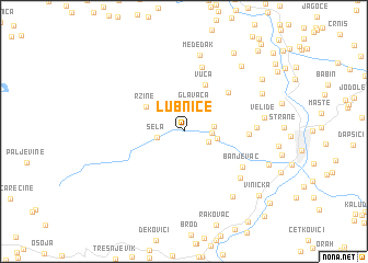 map of Lubnice