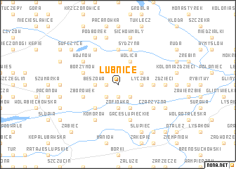 map of Łubnice