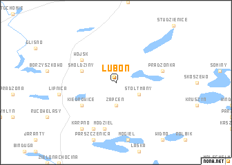 map of Luboń