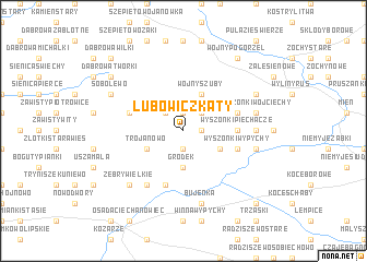 map of Lubowicz Kąty