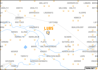 map of Lübs
