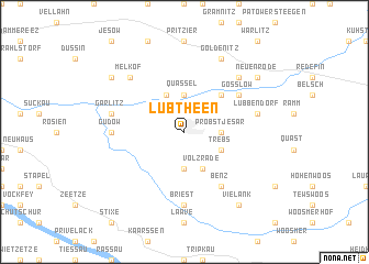 map of Lübtheen